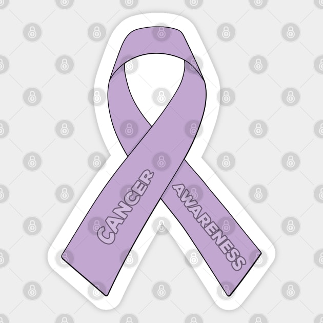 Cancer Awareness Ribbon Sticker by DiegoCarvalho